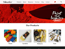 Tablet Screenshot of encausticpaints.com